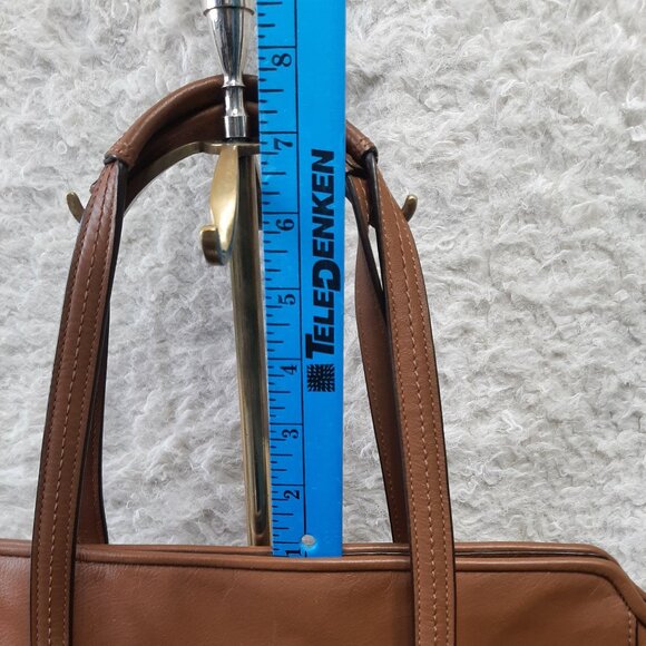 Coach F25205 Brown Tan Taylor Leather Alexis Caryall Tote - Picture 6 of 16